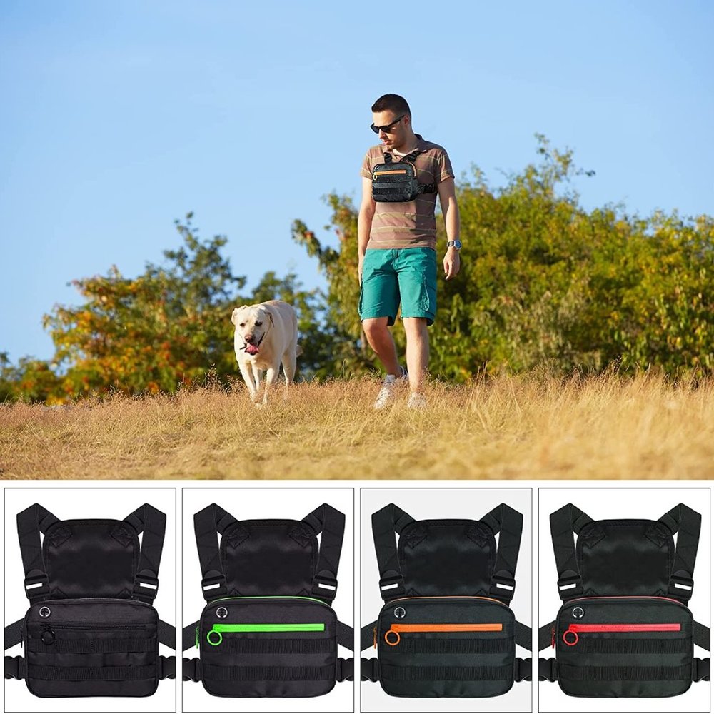 Outdoor Sports Utility Chest Pack Tactical EDC Chest Bag For Men, Light - Picture 8 of 10